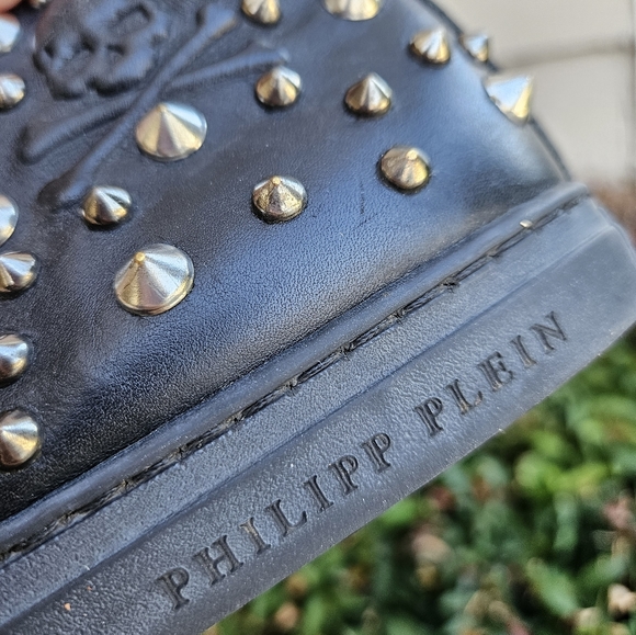 PHILIPP PLEIN Studded Leather Snow Boots kids - Picture 2 of 13